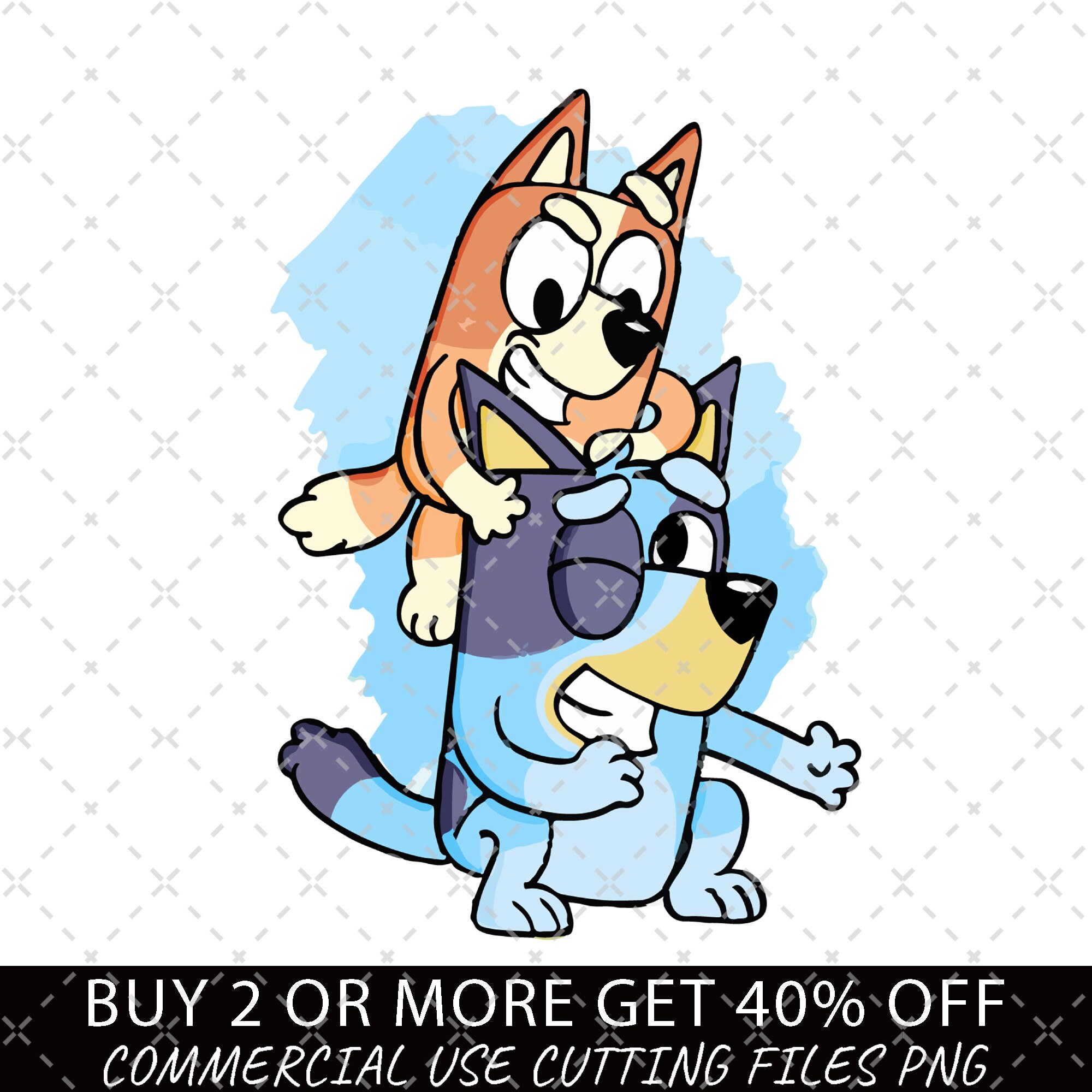 Bluey Muffin Emotion Png, Best Dad Png, Funny Dad Png, Bluey Rad Dad