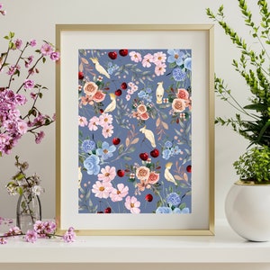 Eclectic Floral Wall Art | Digital Download | print | Downloadable | Printable | Gift for Her | Bedroom and Living Room