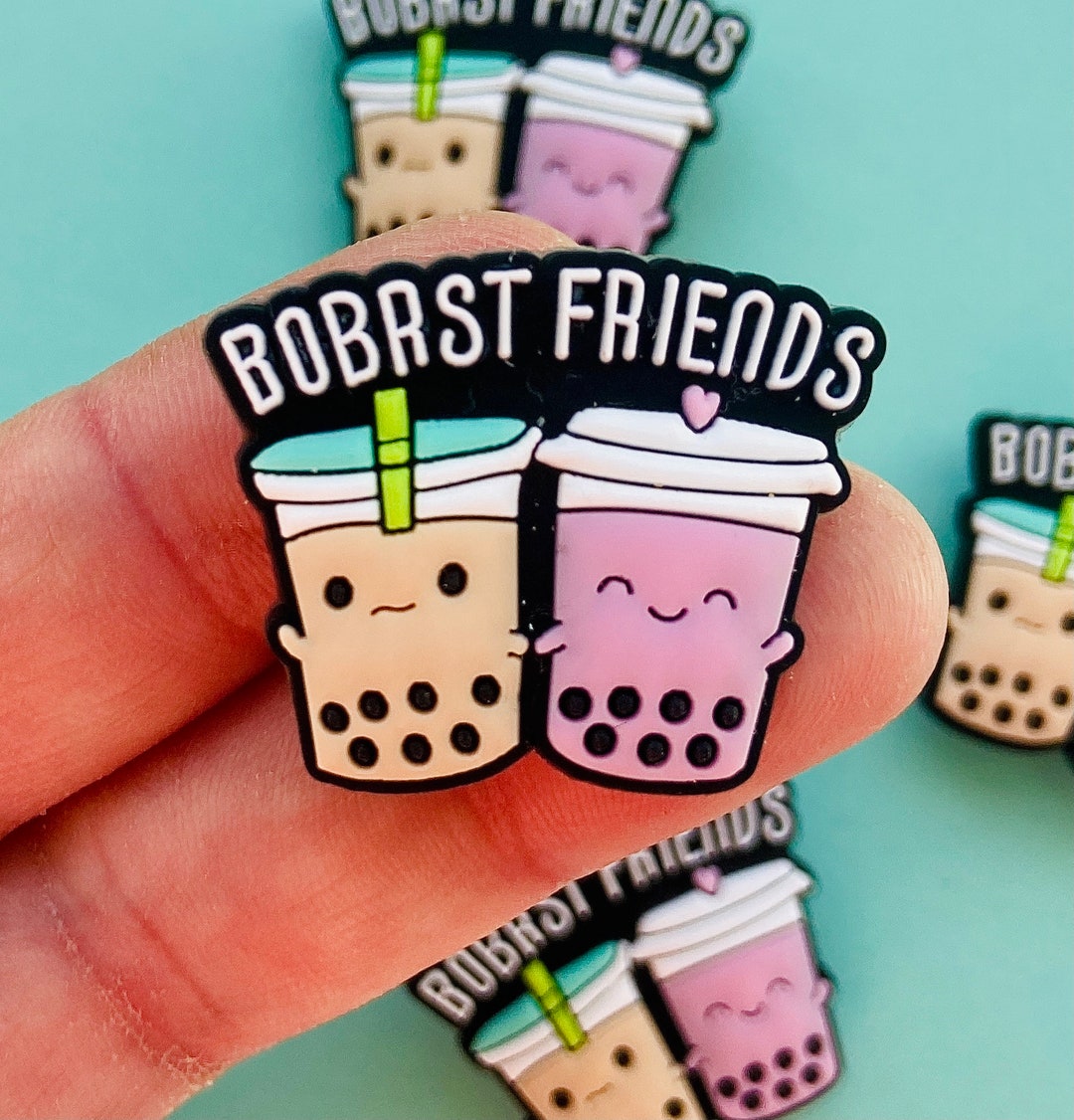 BOBA CROC CHARMS Bubble Tea Croc Charms Best Friends Croc Etsy