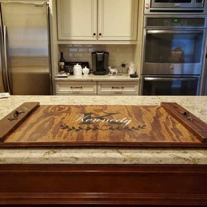 Ashland Stove Top Cover Wood Handmade Noodle Board Cutting Board Cooktop  Burner Cover 