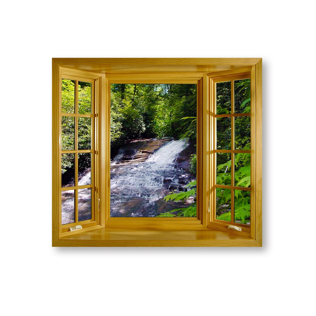 Miniature Faux Waterfall Window/window Printed on Photo Paper and ...