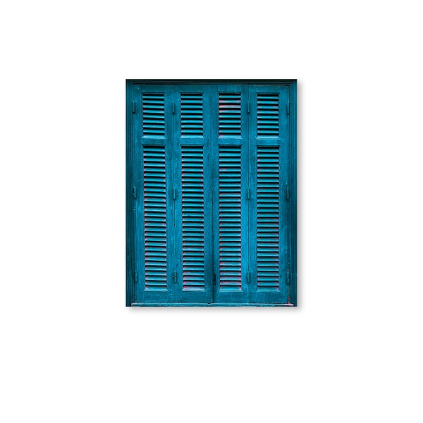 Paper Window Double Shutters/Shutters Printed on Paper and Mounted on Chipboard/Diorama Décor/Dollhouse Decorations/DYI