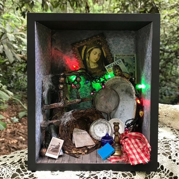 Bookshelf Diorama Etsy