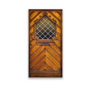 Miniature Faux Paper Door/Door Printed on Paper and Mounted on Chip Board/Diorama Doors/Doll House Doors/Fairy House Doors