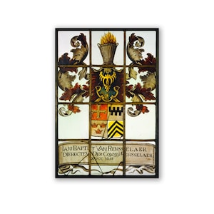 Miniature Faux Stained Glass Window/Window Printed on High End Photo Paper and Mounted on Chip Board/Diorama Decorations/Doll House Decor