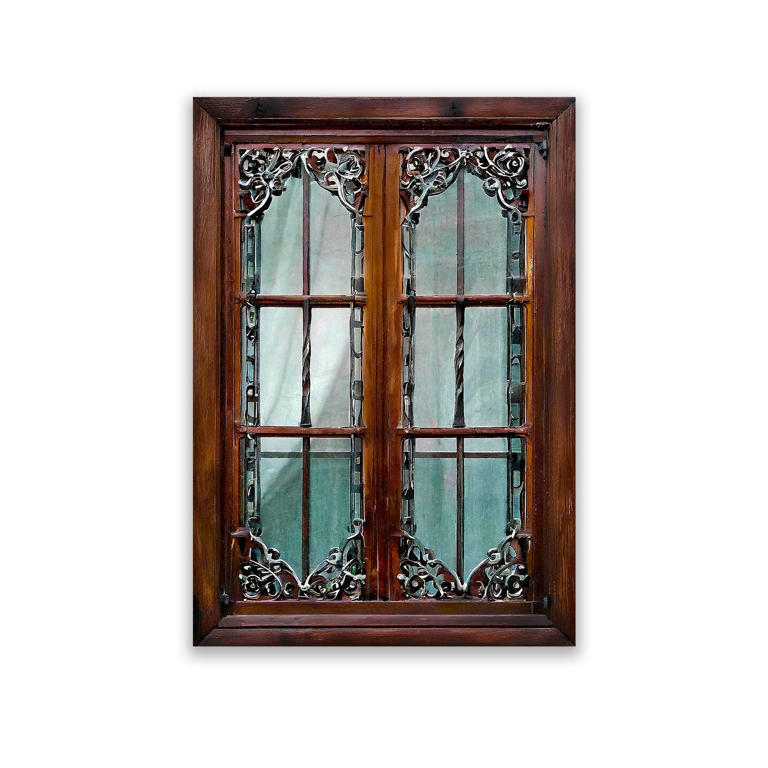 Ornate Miniature Windows/printed on Paper/chipboard Windows/window With ...