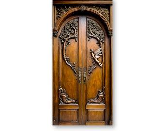 Fairy Door/Carved Ornate Doors/Printed Doors on Paper/Chipboard Doors/Diorama Doors/Fairy Houses