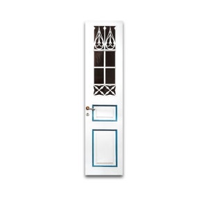 Miniature Faux White Slim Door/Door Printed on Paper and Mounted on Chip Board/Diorama Door/Doll House Doors/DIY Doors