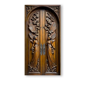 Faux Fairy Door/Printed Door/Chipboard Door/Room Box Door/Fairy Doors/Diorama Doors/DIY Doors/Miniature Doors