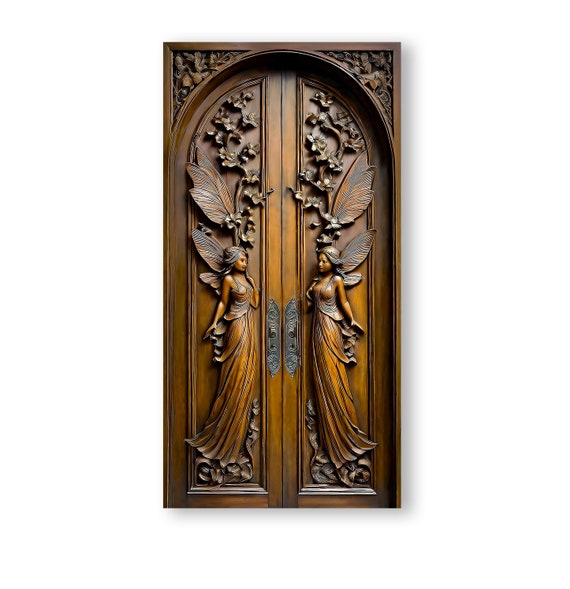 Faux Fairy Door/Printed Door/Chipboard Door/Room Box Door/Fairy Doors/Diorama Doors/DIY Doors/Miniature Doors