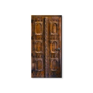 Miniature Faux Carved Door/Door Printed on Paper and Mounted on Chip Board/Diorama Doors/Doll House Doors/Fairy House Doors