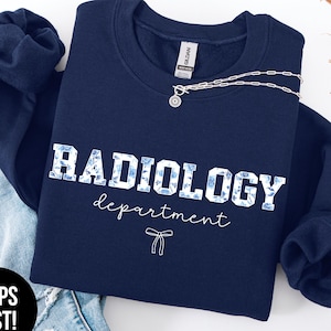 Sweat-shirt bleu toile service de radiologie - sweat à capuche de technologue en radiologie, cadeau Rad Tech, pull Xray Tech, pull d&#39;imagerie médicale