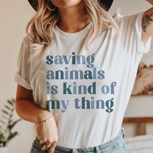 Saving Animals T-Shirt: Animal Rescue Tee, Dog Lover Gift
