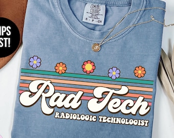 Rad Tech Comfort Colors T-Shirt, Retro Radiology Tee, Radiologic Technologist Shirt, X-Ray Tech Gift, Radiology Tech Gift, Rad Tech Tee