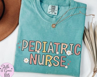Comfort Colors Pediatric Nurse T-Shirt: Relaxed Fit Nursing Tee