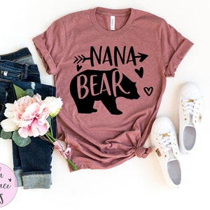 Nana Bear T-shirt - Nana Birthday Gift - New Nana Shirt - Nana Est Shirt - Proud Grandma Shirt - Gift for Grandma - Cute Nana Tee
