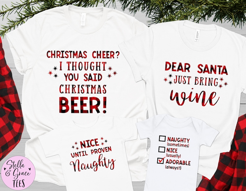 Funny Christmas Shirts Matching Family Christmas Shirts | Etsy