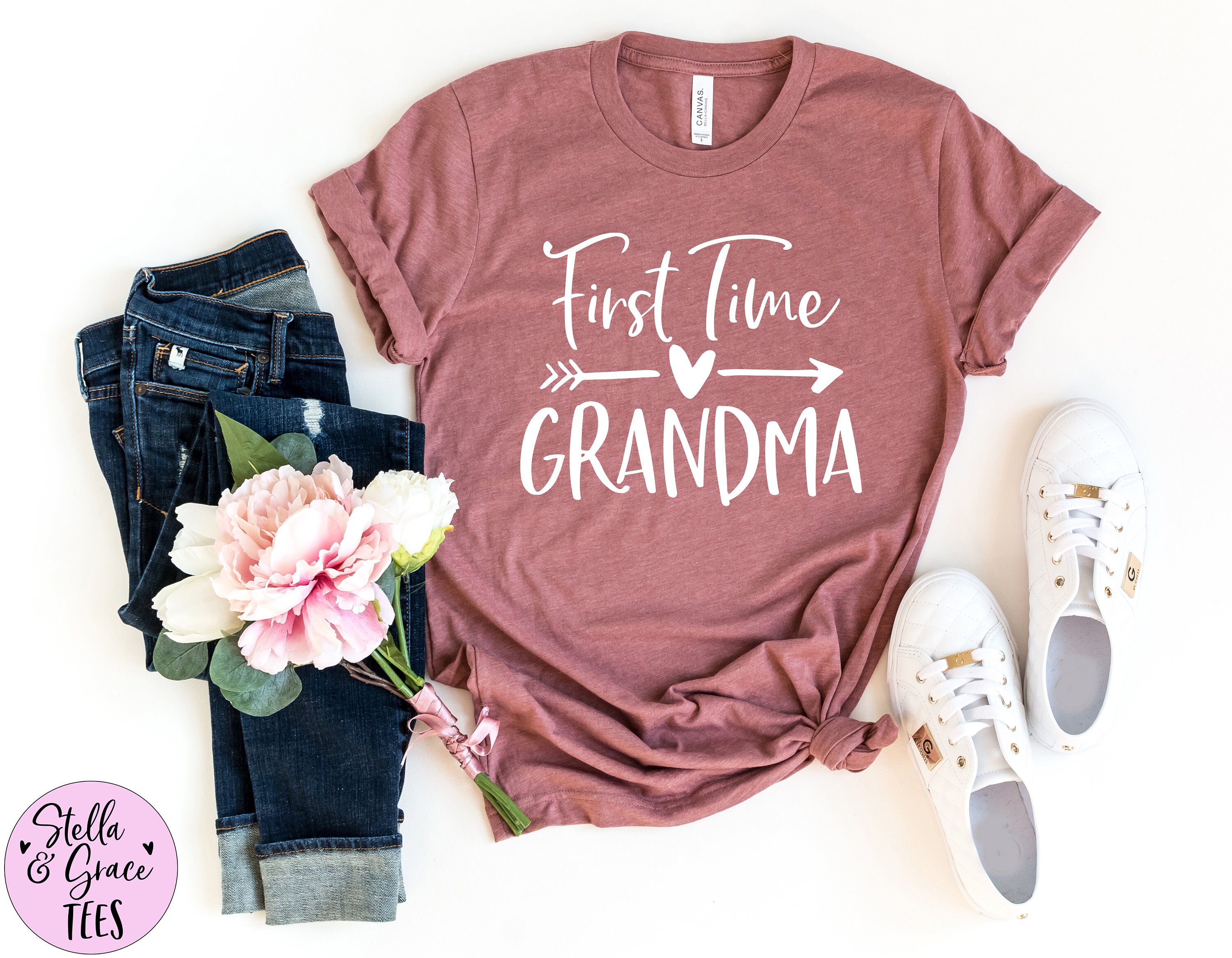 First Time Grandma Grandmother Congratulations Shirt