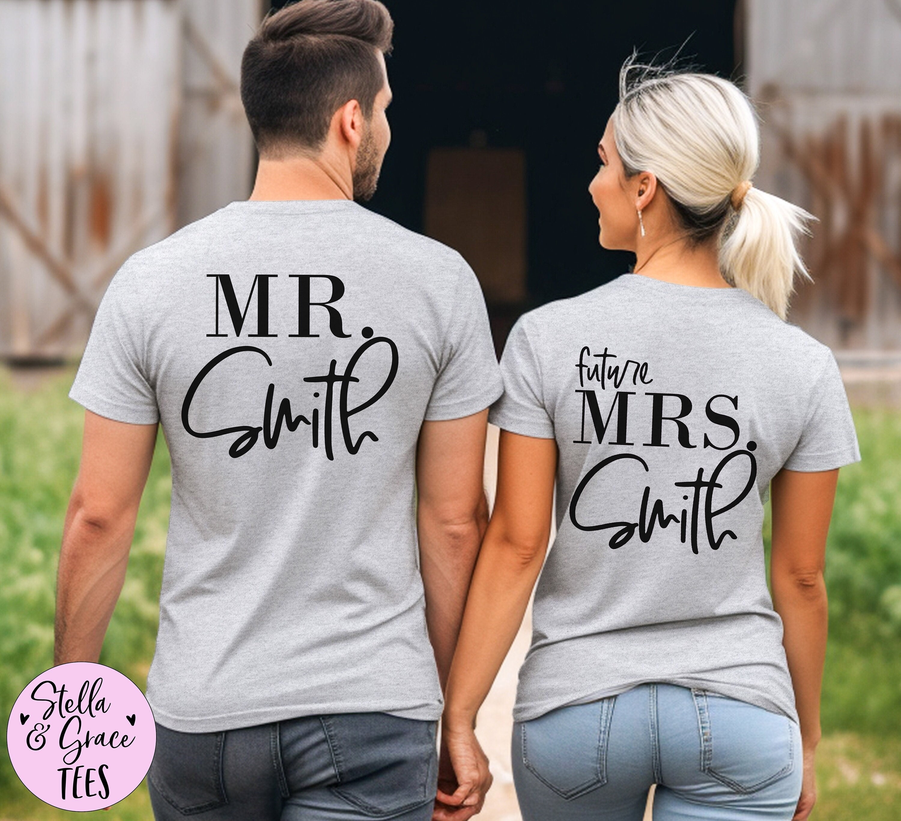 Honeymoon Shirts Future Mrs and Mr Tshirts Custom Name Shirts Matching Wedding Couples Wedding Shirts Married Couple Engagement Gifts Etsy Ireland
