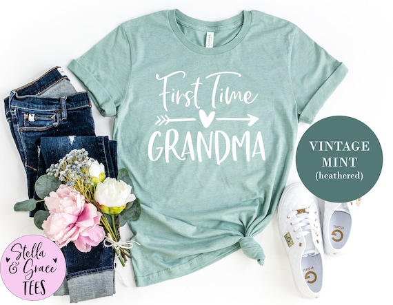 First Time Great Grandma Gift Tshirt New Great Grandparent T First Time Great Grandma Gift Tshirt New Great Grandparent T