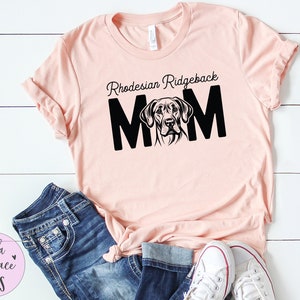 Rhodesian Ridgeback Mom Shirt, Rhodesian Ridgeback Dog Shirt, Funny Rhodesian Ridgeback Tshirt, Dog Lover Gift, Retro Dog, Best Dog Mom Gift
