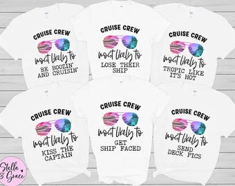 Funny Cruise Squad T-shirts: Matching Family Cruise Crew Shirts