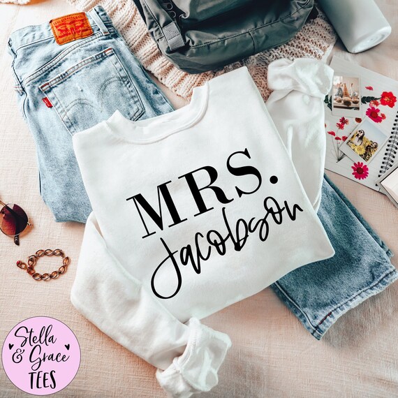 Personalized bride cheap sweatshirt