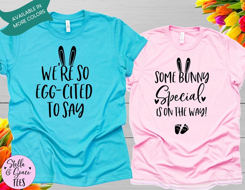 Easter Pregnancy Announcement Shirts Easter Baby Etsy