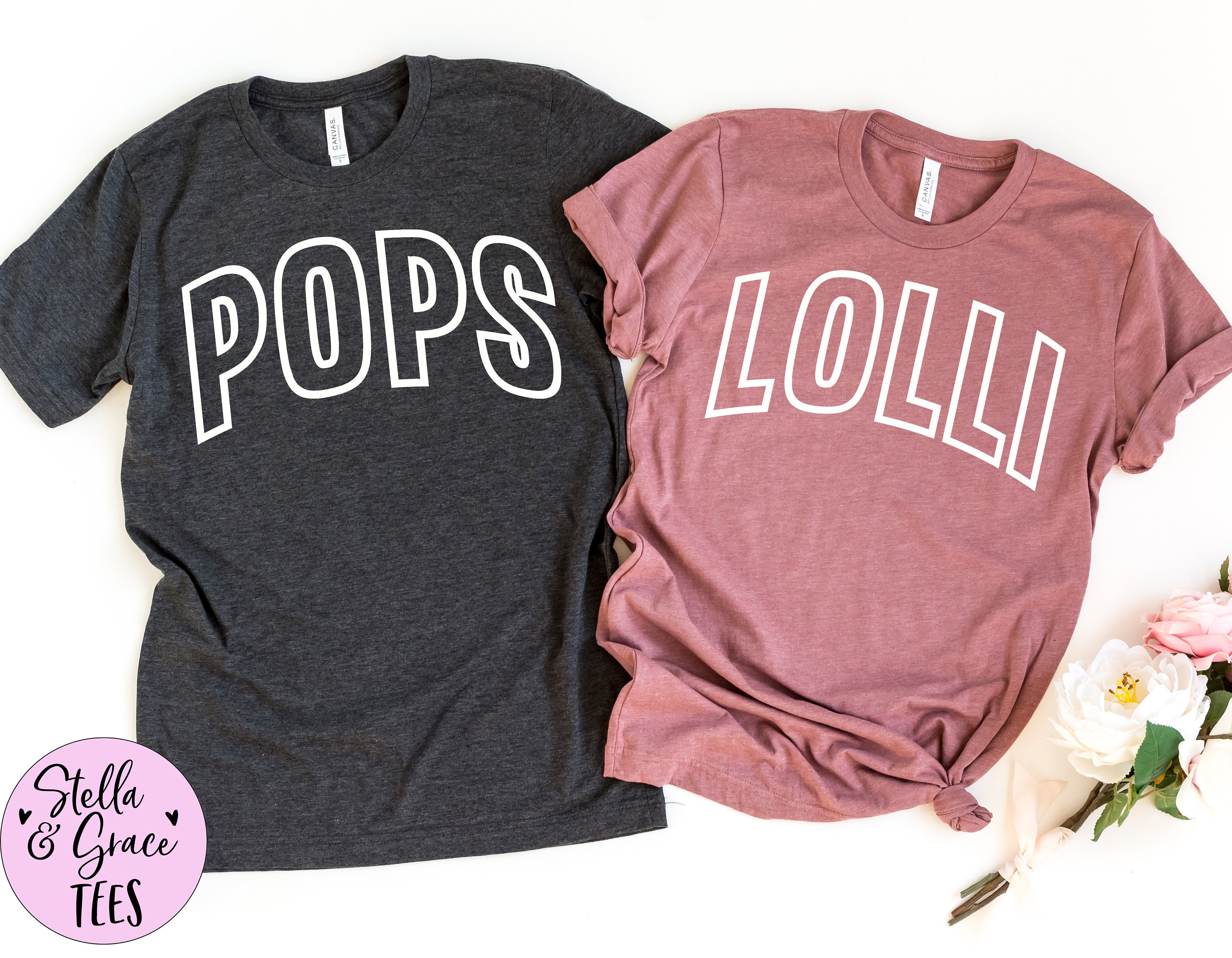 Lolli Pops Shirts, New Grandma and Grandpa to Be Gift, Pregnancy