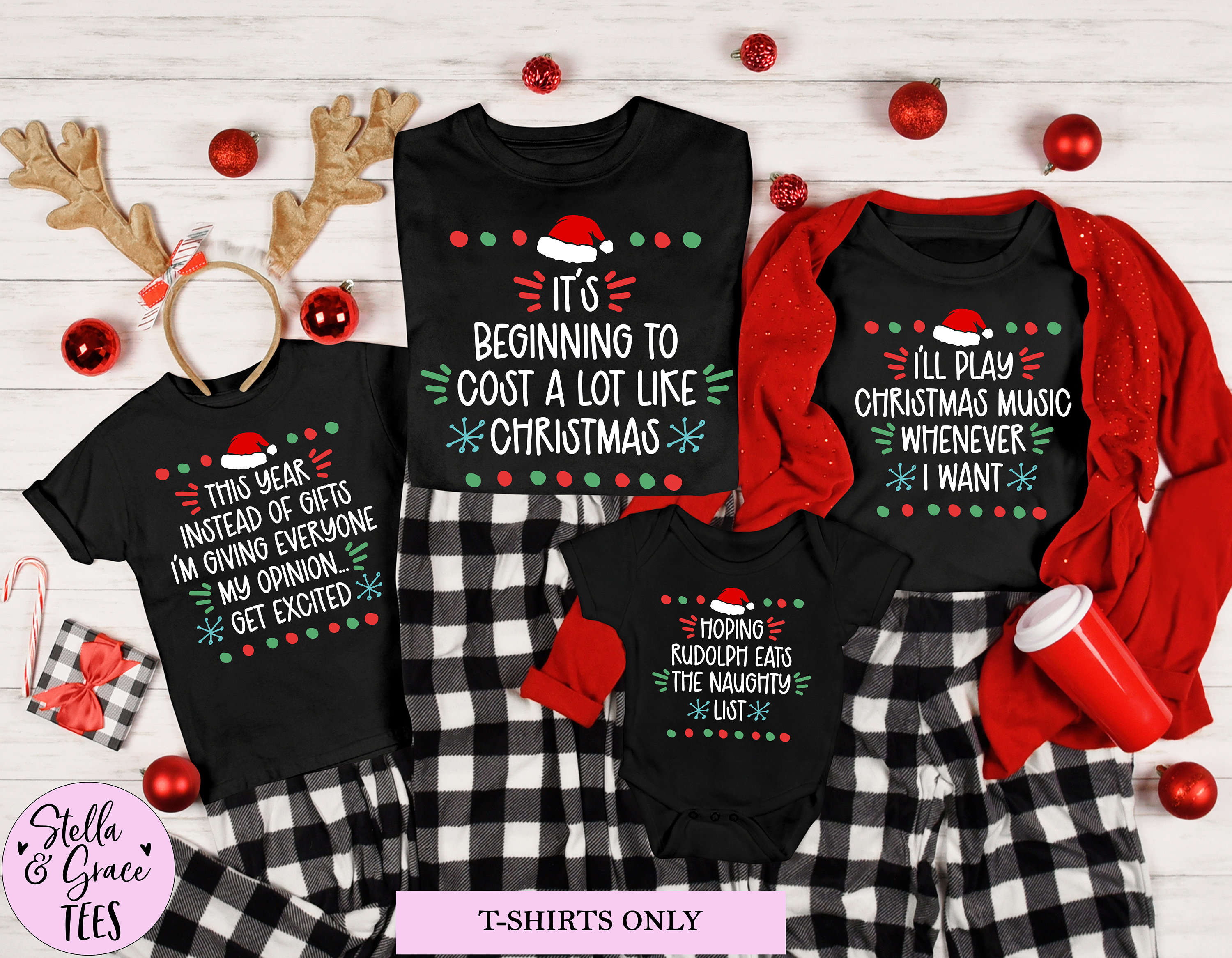 Matching Family Christmas Shirts Funny Christmas Party Tees Family Group Christmas Outfits Tshirts Matching Holiday Tshirts Festive Tee Etsy