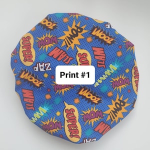 CLEARANCE SALE| Satin-Lined Bonnets for Kids| Adjustable Satin Sleep Bonnet Caps| Gifts for Boys