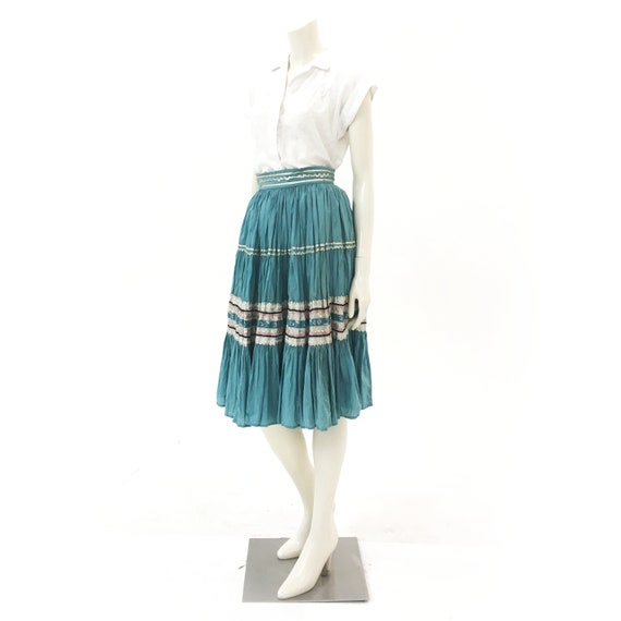 Patio fiesta skirt vintage blue (Small)