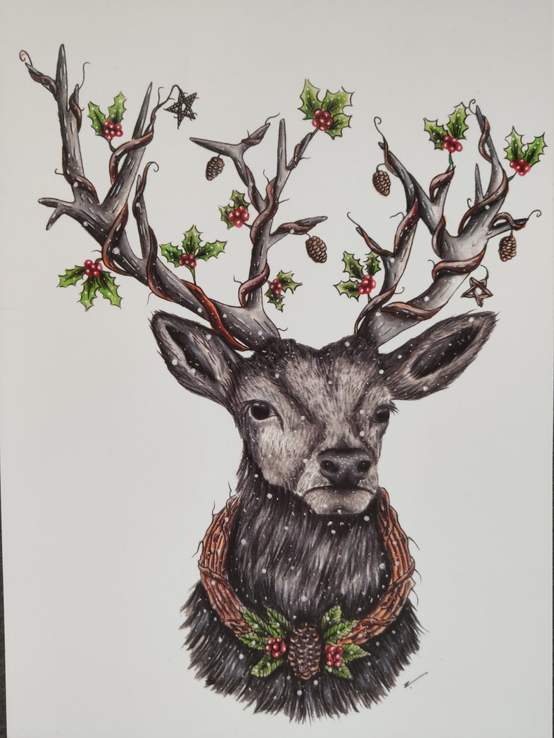 Deer A4 Print