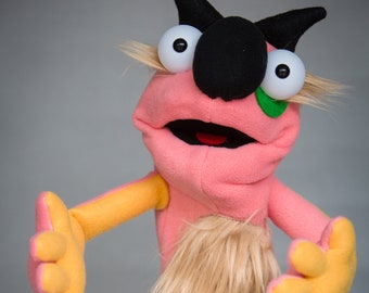 Twiddle, Professional One-of-a-Kind Monster Full Body Hand Puppet, Puppet with Arm Rod