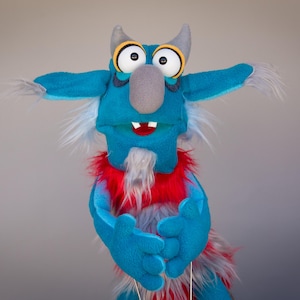 Handmade Professional - One-of-a-Kind Monster Full Body Hand Puppet for Puppeteers, Ventriloquists, Collectors, Child Development | Bazik