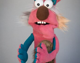 Chutzpah, Professional One-of-a-Kind Monster Full Body Hand Puppet, Puppet with Arm Rod