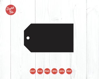 Étiquette cadeau vierge SVG, Modèle d’étiquette cadeau SVG pour Cricut et Silhouette et Glowforge, Laser Cut FIle, Cricut Cut File
