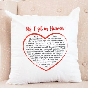 Comme je suis assis dans heaven SVG, Heart Poem, Comme je suis assis dans le ciel, Perte de la personne aimée svg, Memorial SVG, png jpeg eps dxf, Cricut, Instant Download