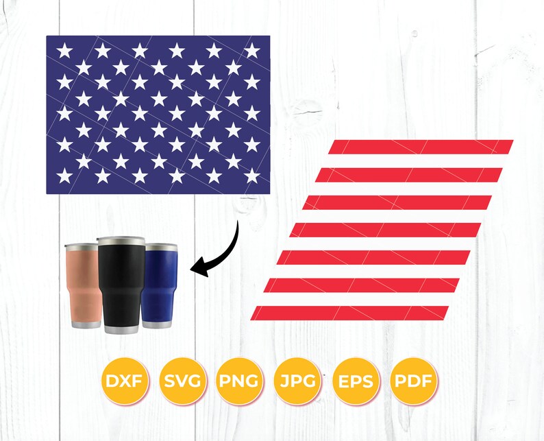 Download American Flag Tumbler SVG 4th of July Tumbler Cricut File ...