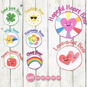 Care Bears Belly Badges SVG: Costume Clipart (Digital Download)
