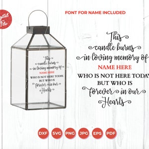 Votre mémoire est un souvenir SVG, Memorial lantern svg fichier, Remembrance Lantern svg, In Loving Memory Svg, Sympathy svg, RIP svg