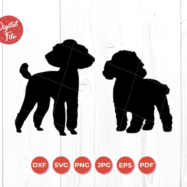 Toy Poodle SVG, Teacup Pudle Cutfile, Poodle Svg, Toy Poodle Cutfile, Dog Ornament SVG, Dog Cut File, Cricut Cut File, Digital Download