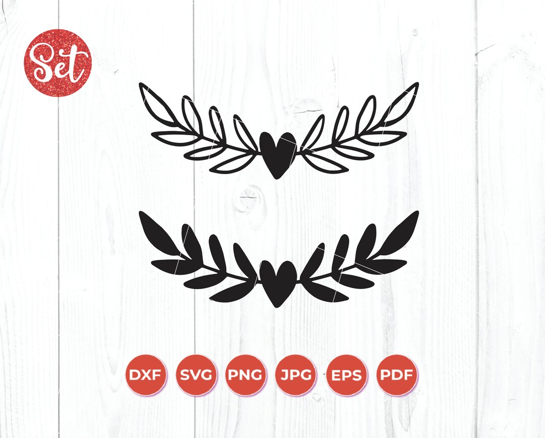 Heart Flourish Svg Cut File, Wreath SVG, Flourish SVG, Svg Clipart for ...