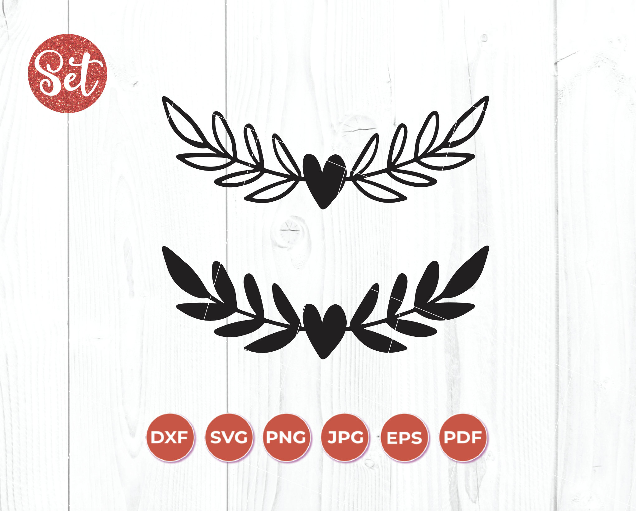 Heart Flourish Svg Cut File, Wreath SVG, Flourish SVG, Svg Clipart for ...