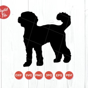 Labradoodle SVG, Labradoodle Cutfile, Dog Ornament SVG, Dog Cut File, Cricut Cut File, Digital Download, Silhouette File