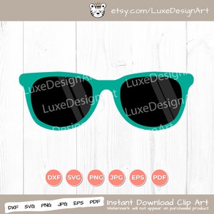 Sunglasses SVG, Sunglasses Clipart, File For Cricut, Cut Files, Silhouette, Dxf Eps Png, Digital Download