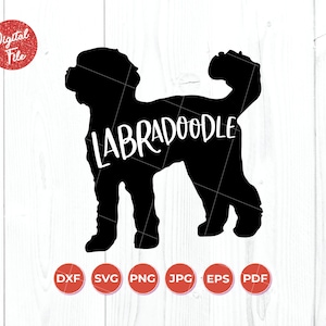 Labradoodle SVG, Labradoodle Cutfile, Dog Ornament SVG, Dog Cut File, Cricut Cut File, Digital Download, Silhouette File