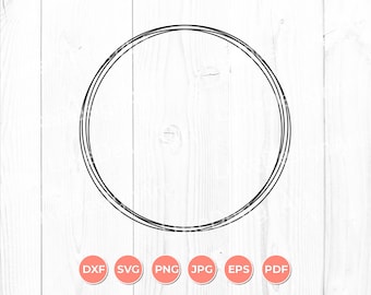 Círculo Monogram Svg, Círculo Frames SVG, Cricut Cut File, Png, Eps, Dxf, Silhouette, Digital Download
