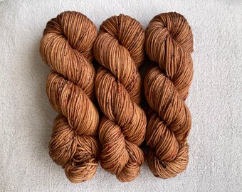 Hit The Bricks SHAWL KIT - Coffee Beans - Hand Dyed Yarn | Worsted Weight | 100% Merino Wool