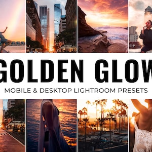 13 Mobile Lightroom Presets, Golden Hour Glow Presets, Lightroom Presets, Lifestyle Presets, Blogger Presets, Travel Presets, Summer Presets